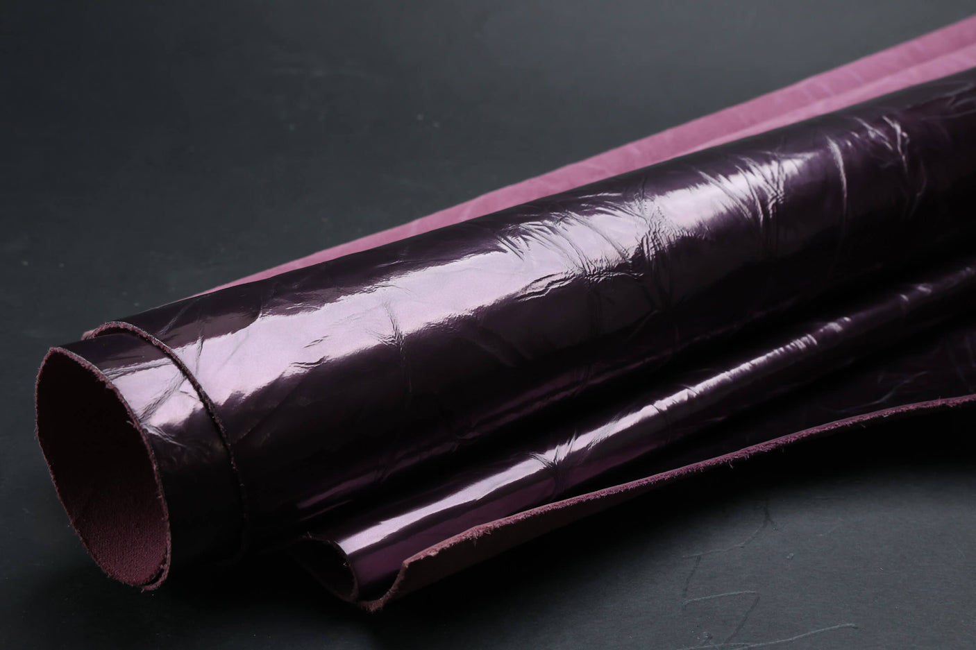 Nuova Overlord Purple Crinkle Patent Calf Side