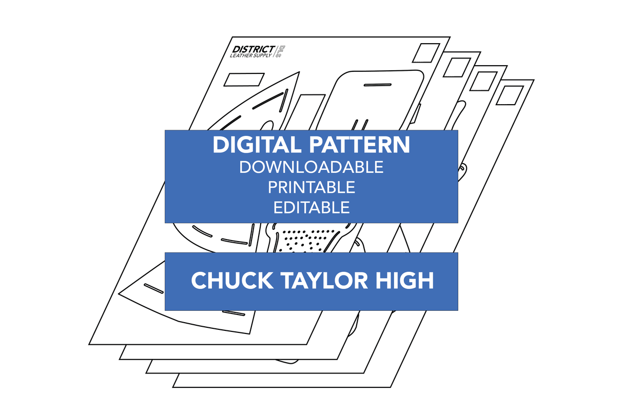 Chuck Taylor High Pattern - Acrylic + Digital