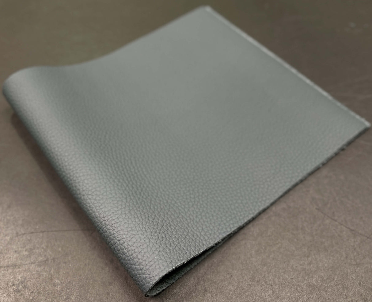 Ecco Leather, Pebbled Grey