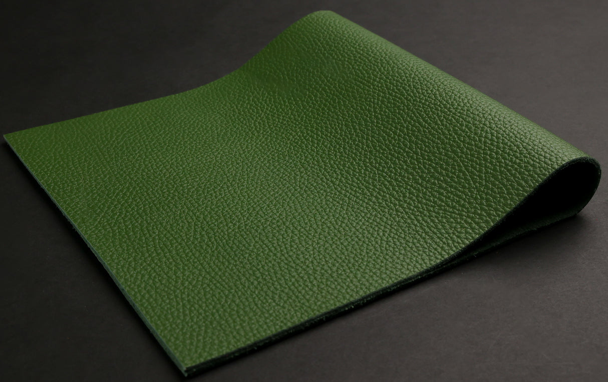 Italian Pebble Grain Calf, Green