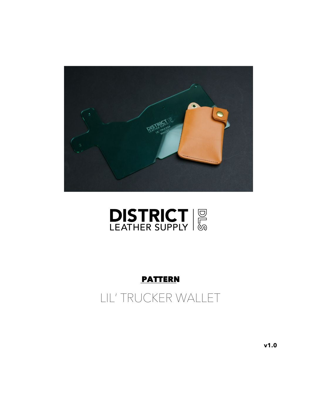DLS Standard Digital Pattern - Lil' Trucker Wallet