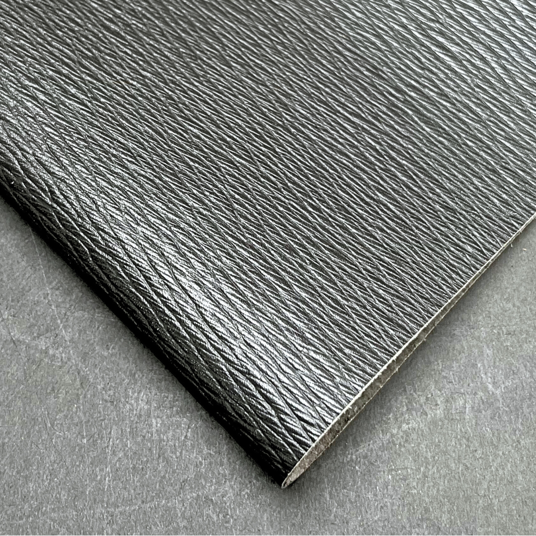 Nuova Overlord Italian Calf, Dark Grey Embossed