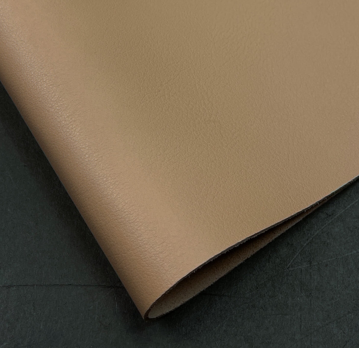 Italian Milled Grain Calf, Taupe