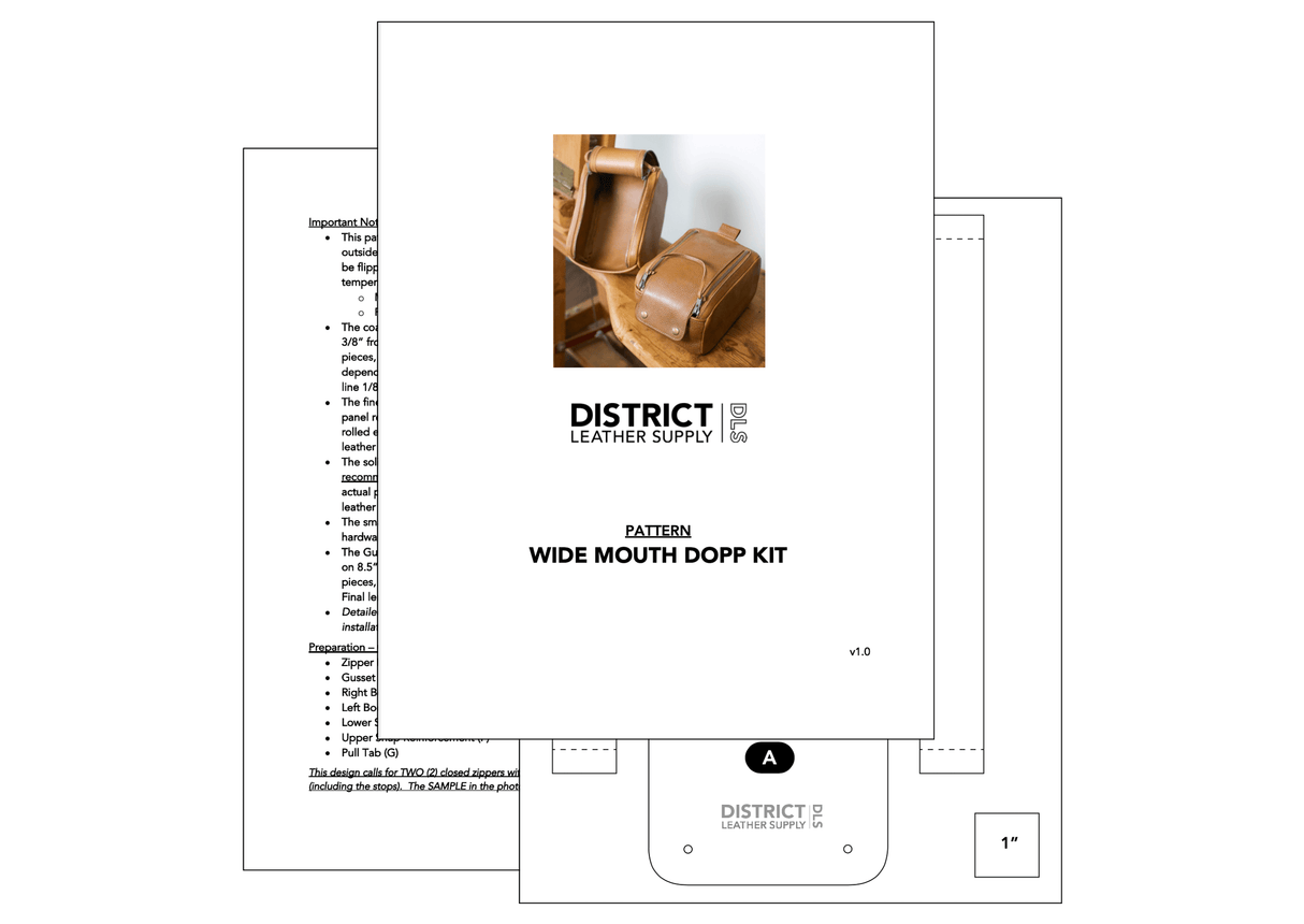 DLS Pattern - Wide Mouth Dopp Kit