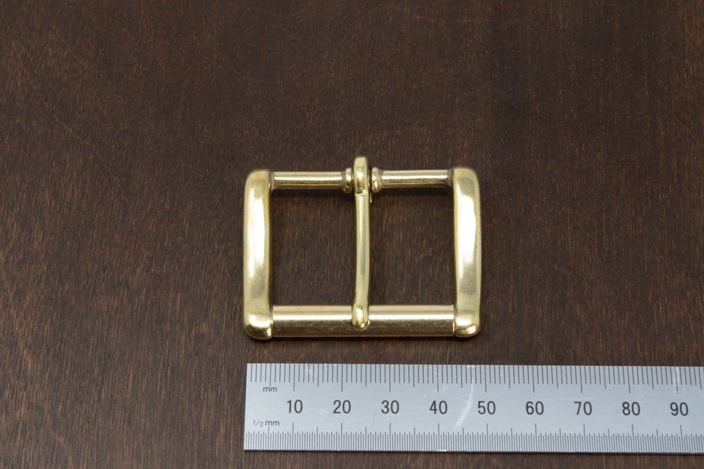 Japanese Brass - DLS Custom 1.5" Heel Bar Roller Buckle