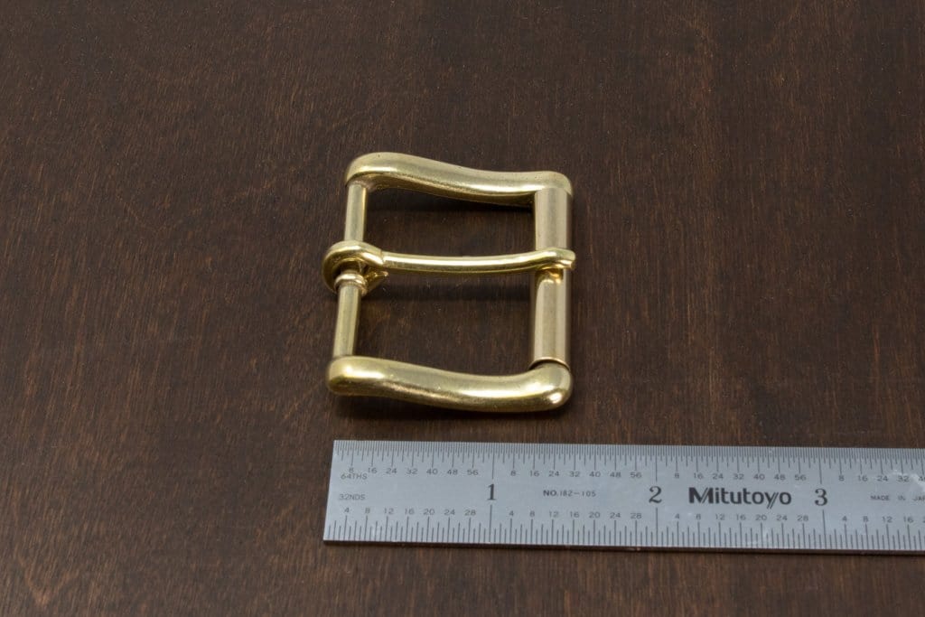 Japanese Brass - DLS Custom 1.5" Heel Bar Roller Buckle