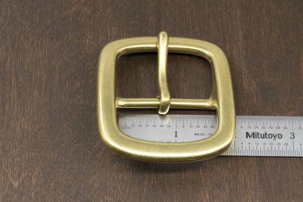 Japanese Brass Center Bar Buckle