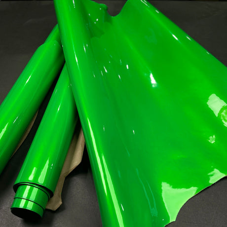 Green Patent leather