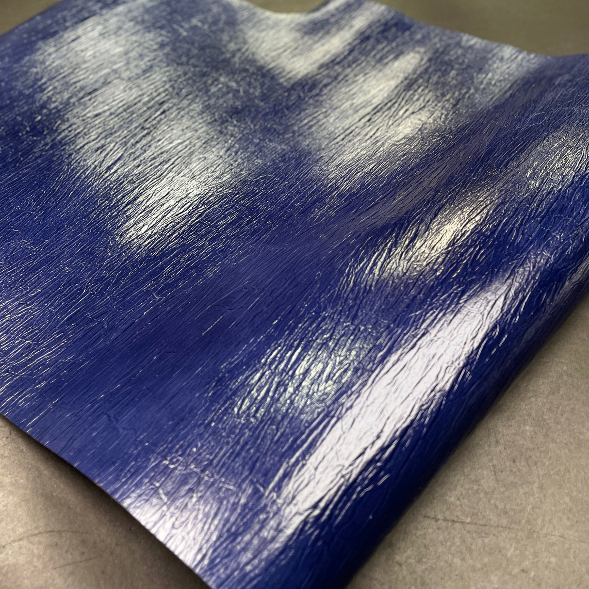 Blue Woodgrain Leather