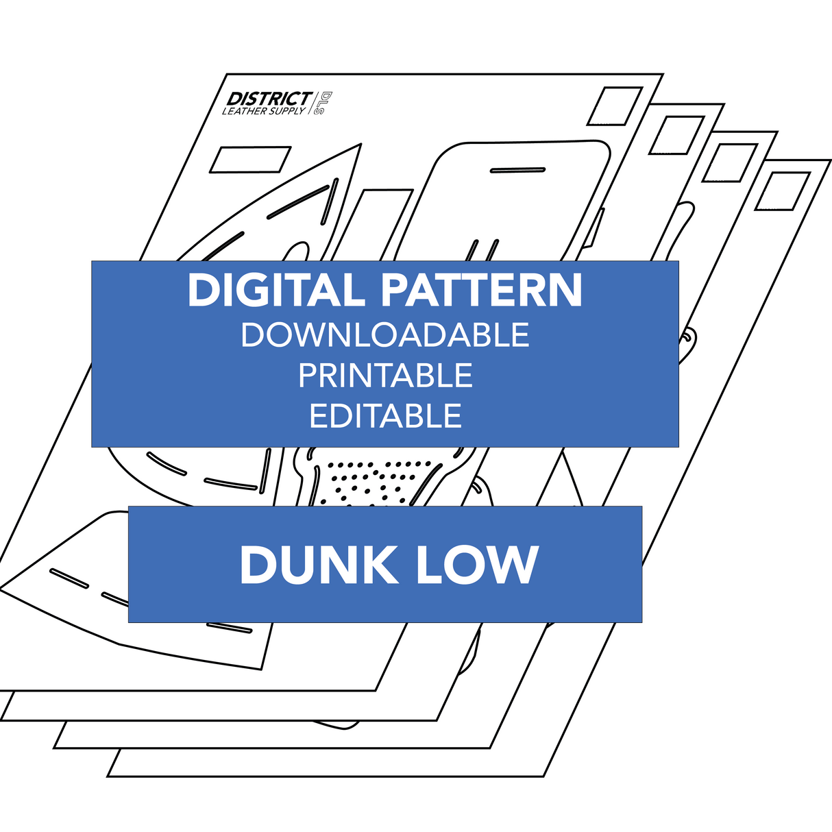Digital Pattern - Full Size Run Sneaker Patterns