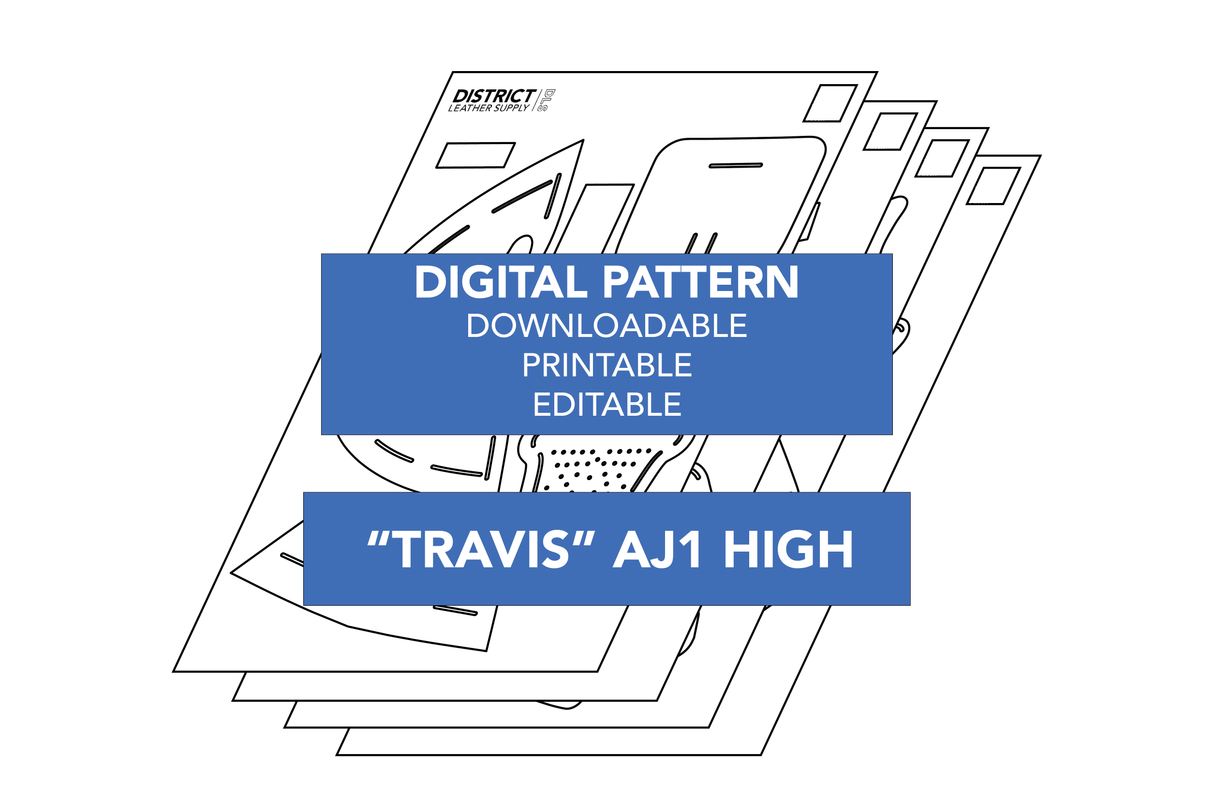 "Travis" AJ1 HIGH Pattern - Acrylic + Digital