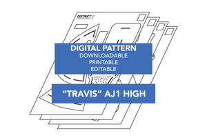 "Travis" AJ1 HIGH Pattern - Acrylic + Digital