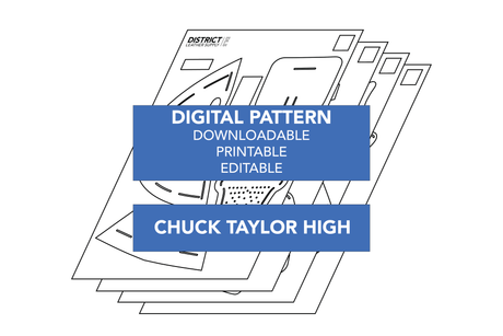 Chuck Taylor High Pattern - Acrylic + Digital