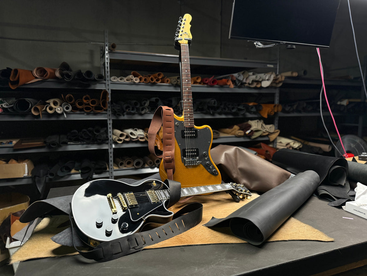 Adjustable Leather Guitar Strap