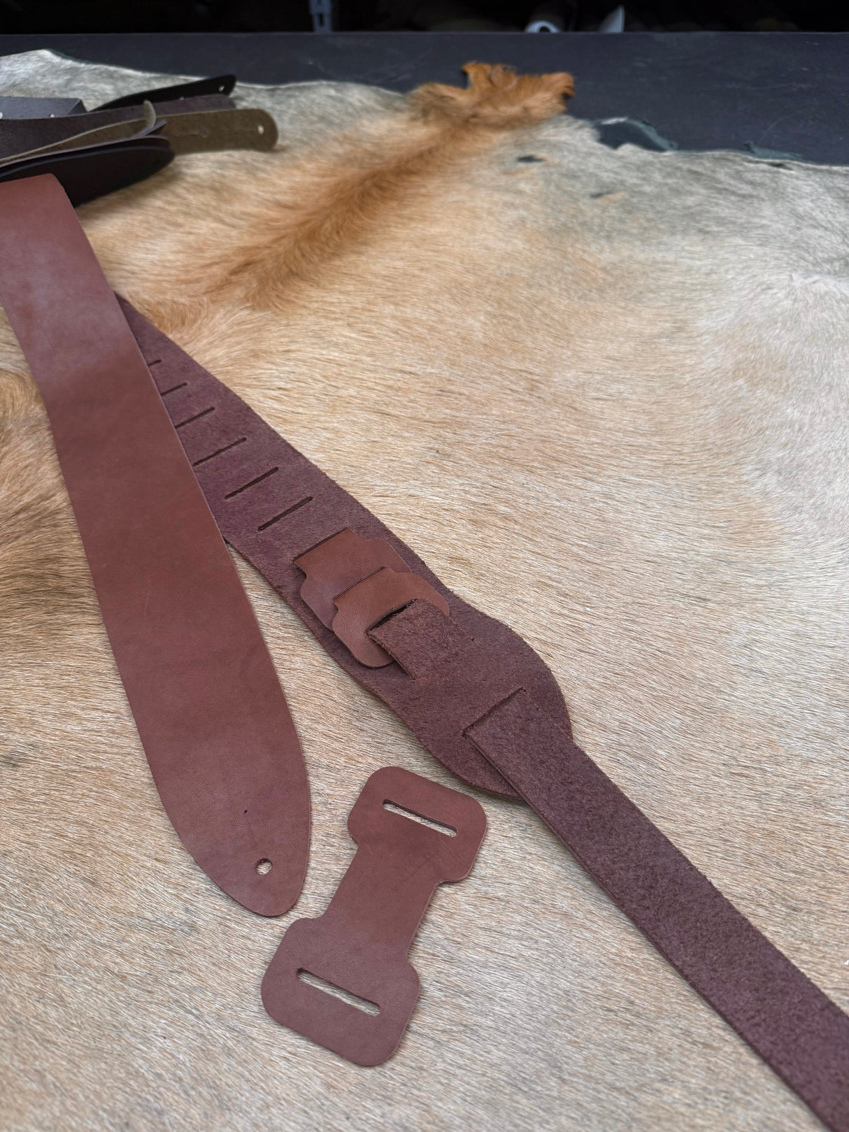 Adjustable Leather Guitar Strap