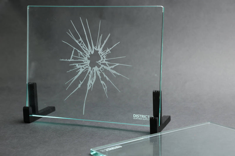 Novelty DLS Glass Workbench Plate – District Leather Supply