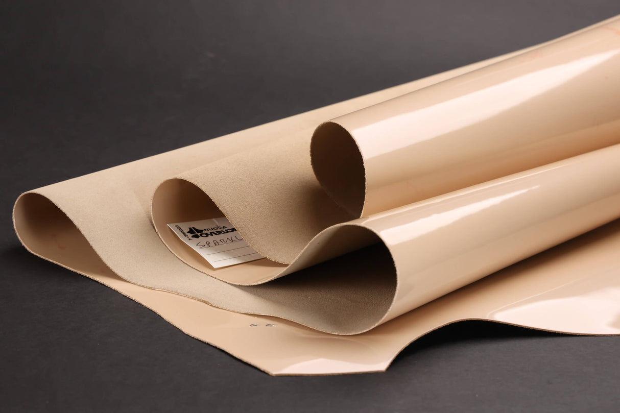 Nuova Overlord Light Tan Patent Italian Calf Full Side