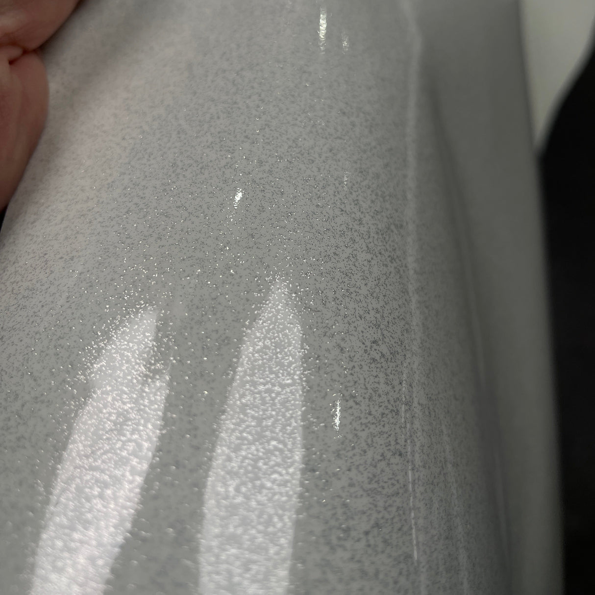 white glitter patent 2