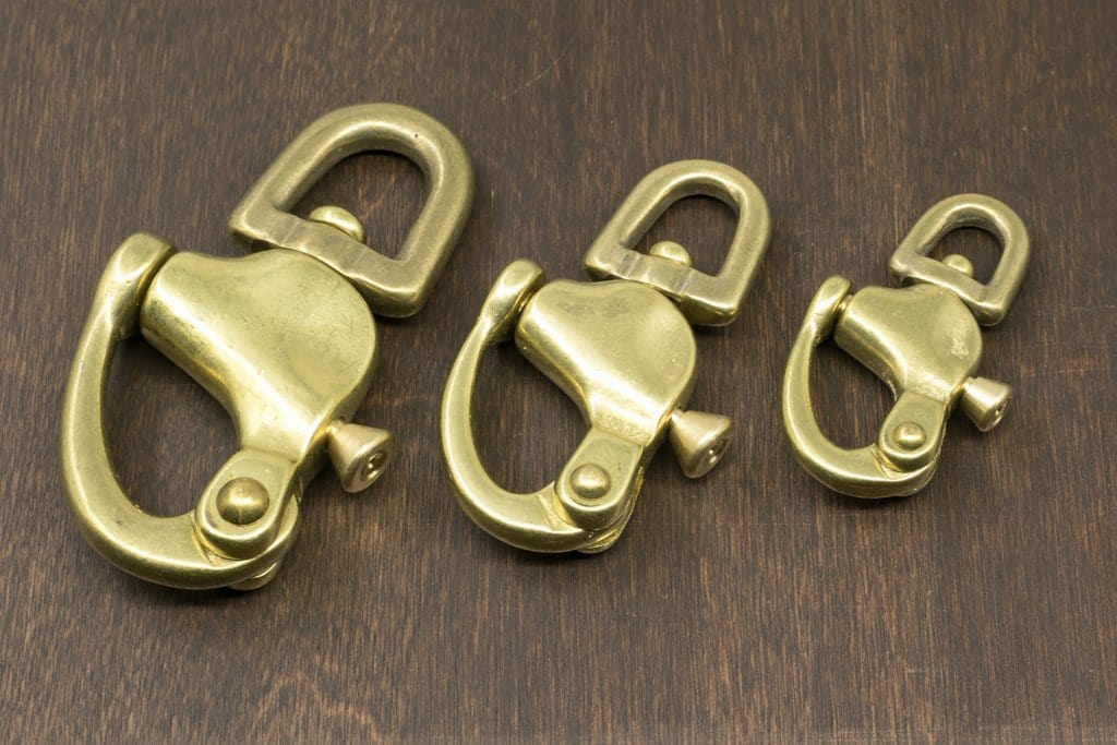 Japanese Brass Swivel Pull Trigger Snap – District Leather Supply