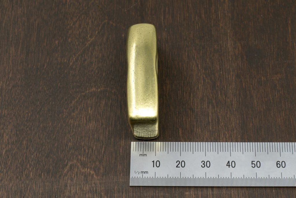 Japanese Brass Heel Bar Buckle (Chunky)